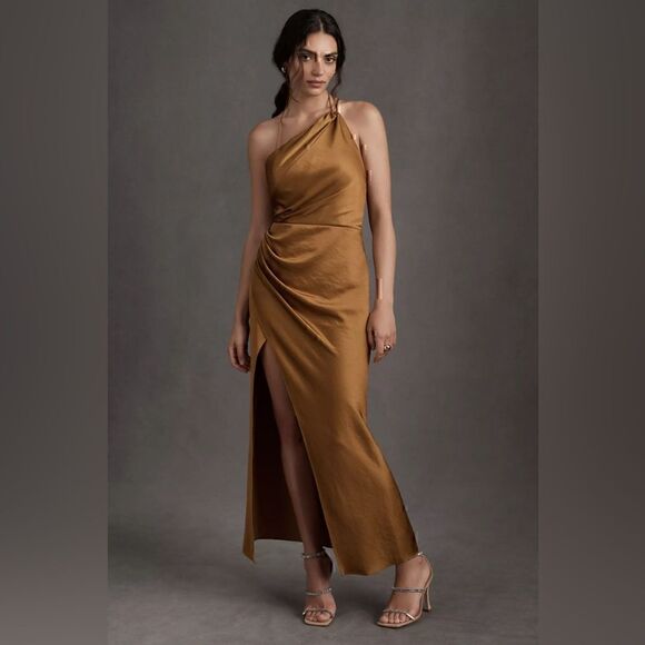 Anthropologie Significant Other Satin Gracie Dress Size US 12 Aus 16 New - Picture 1 of 4